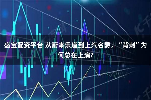 盛宝配资平台 从蔚来乐道到上汽名爵，“背刺”为何总在上演?
